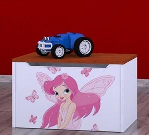 Box na hračky Happy - víla s motýli Barva: oranžová