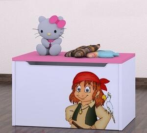 Box na hračky Happy - pirát Barva: kalvados