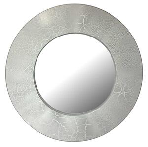 Amadeus Kulaté Zrcadlo ORNELA 50cm Stříbrný craquelet bílá barva
