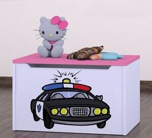Box na hračky Happy - policie Barva: světlá hruška