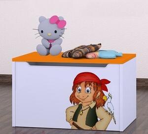Box na hračky Happy - pirát Barva: kalvados