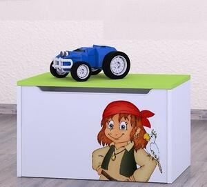 Box na hračky Happy - pirát Barva: kalvados