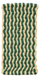 HAY Rohožka Coco, Wave, Dark Green and White