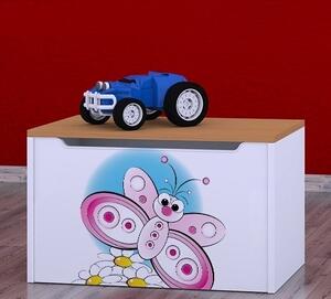 Box na hračky Happy - motýlek Barva: buk