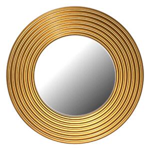 Amadeus Kulaté zrcadlo EVA 50cm Zlatá barva černá patina