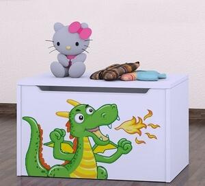 Box na hračky Happy - drak Barva: buk