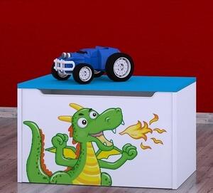Box na hračky Happy - drak Barva: buk