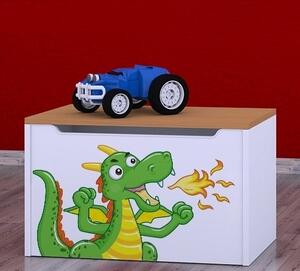 Box na hračky Happy - drak Barva: buk