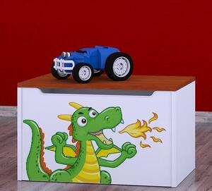 Box na hračky Happy - drak Barva: buk