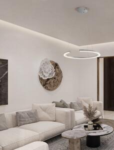 LED stmívatelný chromový moderní lustr Elmo