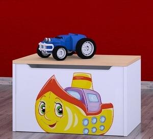 Box na hračky Happy - loď Barva: růžová