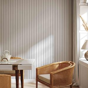 Tapeta Slats - Harmony and Light in White Decorative Strips