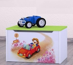 Box na hračky Happy - zpívající auto Barva: zelená