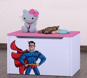 Box na hračky Happy - superman Barva: buk