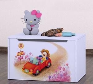 Box na hračky Happy - zpívající auto Barva: bílá