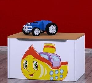 Box na hračky Happy - loď Barva: růžová
