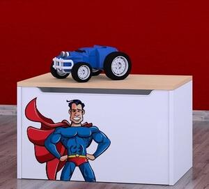 Box na hračky Happy - superman Barva: světlá hruška