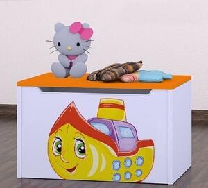Box na hračky Happy - loď Barva: růžová
