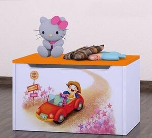 Box na hračky Happy - zpívající auto Barva: oranžová