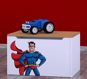 Box na hračky Happy - superman Barva: buk