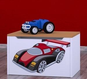 Box na hračky Happy - super bolid Barva: buk