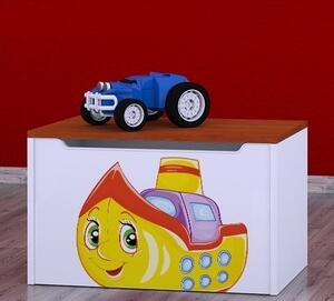 Box na hračky Happy - loď Barva: kalvados