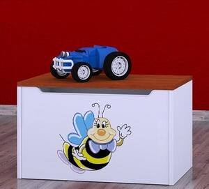 Box na hračky Happy - usměvavá včelka Barva: zelená