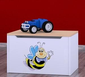 Box na hračky Happy - usměvavá včelka Barva: zelená