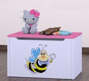 Box na hračky Happy - usměvavá včelka Barva: zelená