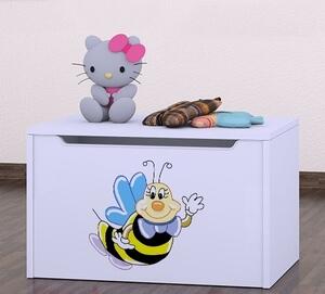 Box na hračky Happy - usměvavá včelka Barva: zelená