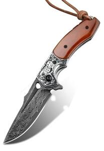 KnifeBoss damaškový zavírací nůž Wild Horse VG-10