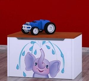 Box na hračky Happy - stříkající sloník Barva: kalvados