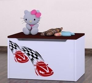 Box na hračky Happy - závod F1 Barva: zelená