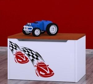 Box na hračky Happy - závod F1 Barva: zelená