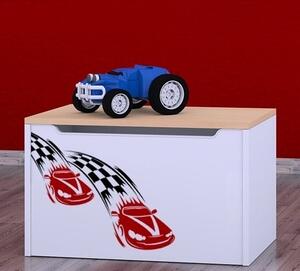 Box na hračky Happy - závod F1 Barva: zelená