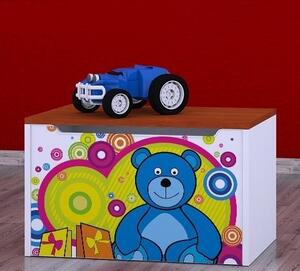 Box na hračky Happy - veselý medvídek Barva: kalvados