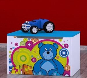 Box na hračky Happy - veselý medvídek Barva: kalvados