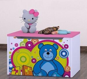 Box na hračky Happy - veselý medvídek Barva: kalvados