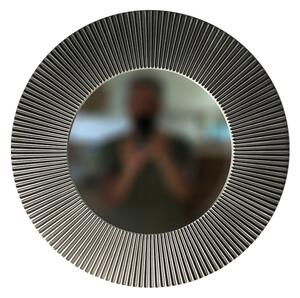 Amadeus Kulaté zrcadlo SLUNCE 50cm Stříbrná barva černá patina