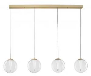 LED stmívatelný zlatý designový lustr Gi