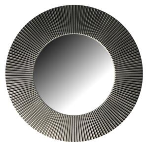 Amadeus Kulaté zrcadlo SLUNCE 50cm Stříbrná barva černá patina