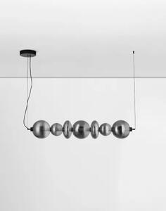LED stmívatelné černé-šedé moderní svítidlo Bally 125