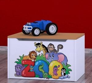 Box na hračky Happy - zoo Barva: buk