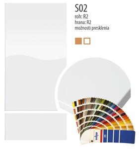 SD Lakovaná dvířka RAL/NCS, lesk frézovaná úchytka