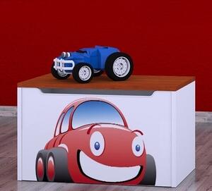 Box na hračky Happy - auto Barva: kalvados