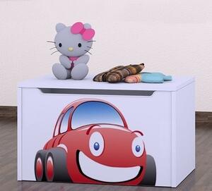 Box na hračky Happy - auto Barva: kalvados