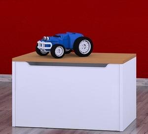 Box na hračky Happy - bez motivu Barva: oranžová