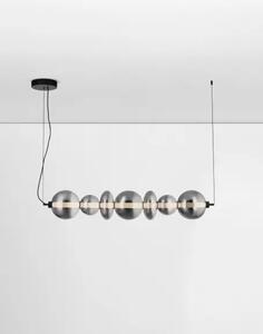 LED stmívatelné černé-šedé moderní svítidlo Bally 125