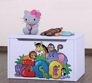 Box na hračky Happy - zoo Barva: buk