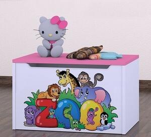 Box na hračky Happy - zoo Barva: buk